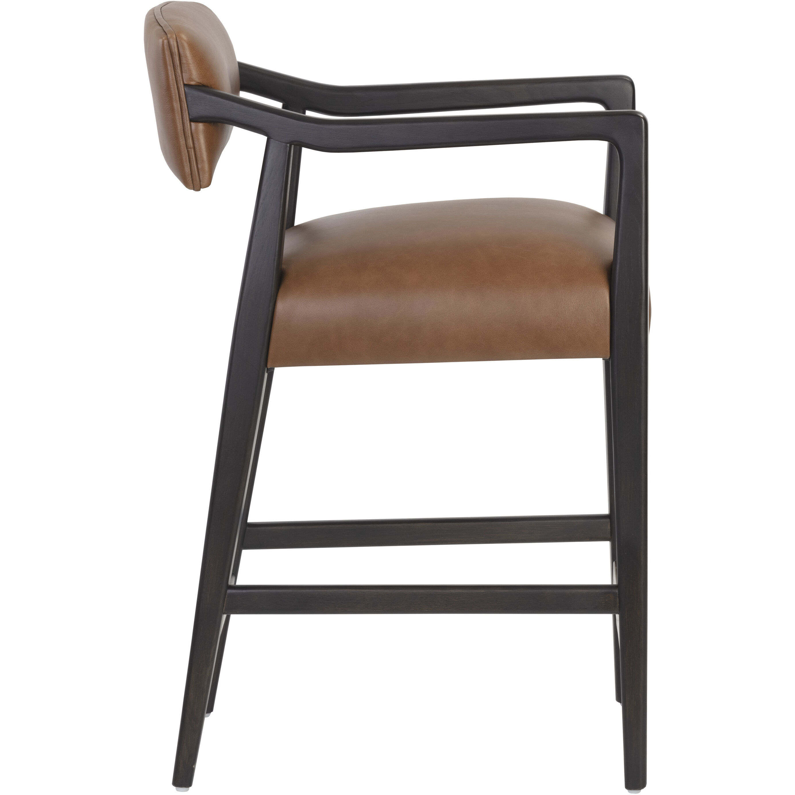 Keagan 36.5 inch Shalimar Tobacco Leather Counter Stool